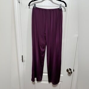 SOMA Drape Soft Jersey Short Pant Wide‎ Leg Womens XS Purple Pockets Lounge NWT